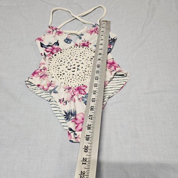 Frankies Bikinis Poppy One Piece Swimsuit Women Size M White - Picture 12 of 14